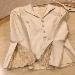 Paule VASSEUR silk Designer dress suit
